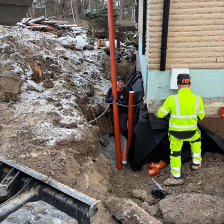 Inner section images - new drainage pipes